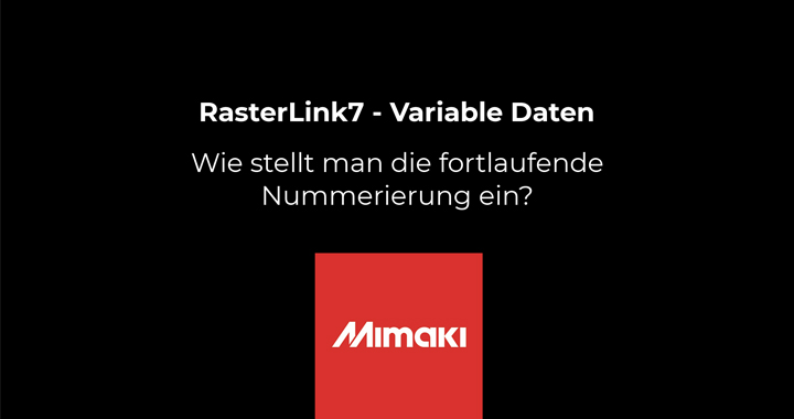 Wie stellt man die fortlaufende Nummerierung ein? (RasterLink 7)