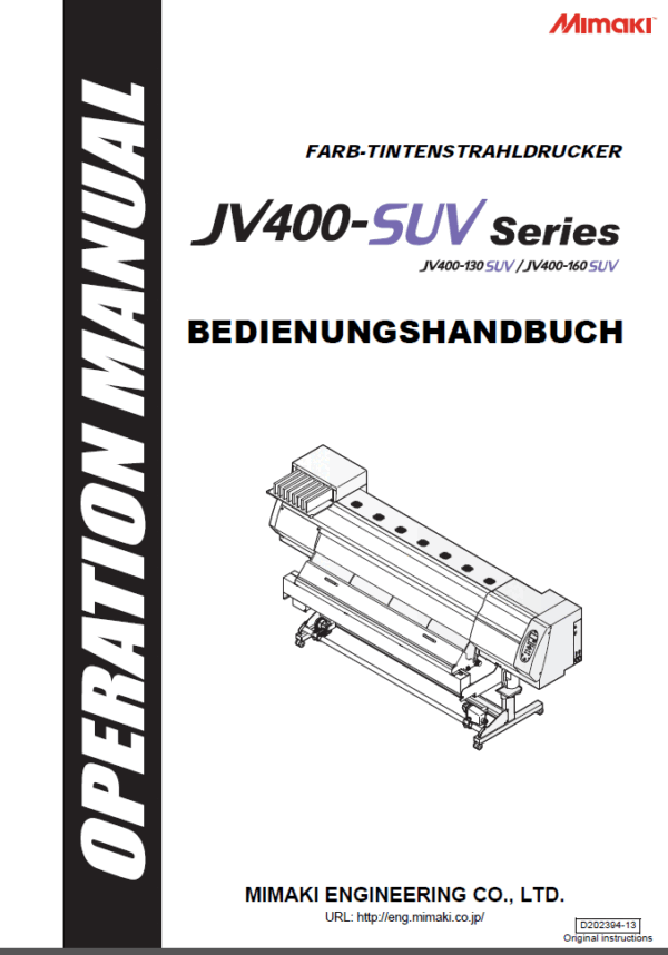 JV400SUV Series Handbuch
