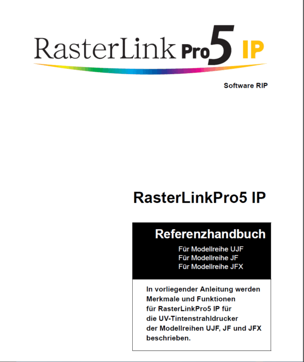 RasterLink Pro 5 IP Handbuch