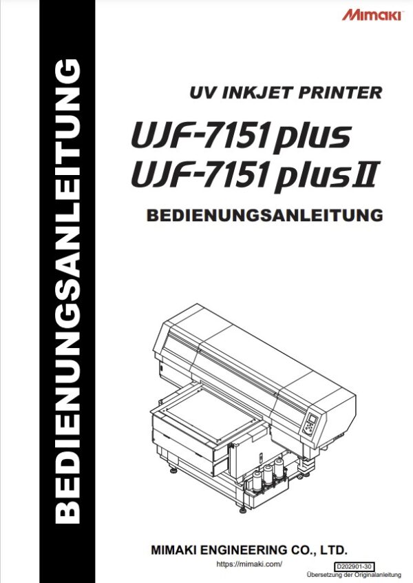 UJF-7151plus & UJF-7151plusII Handbuch