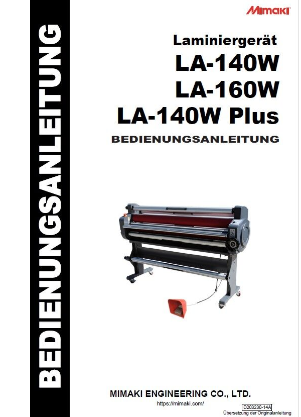 LA-160W Handbuch