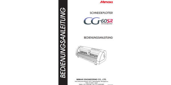 CG-60SR Handbuch