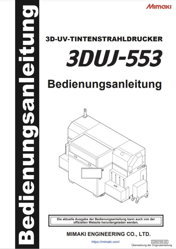 3DUJ-553 Handbuch