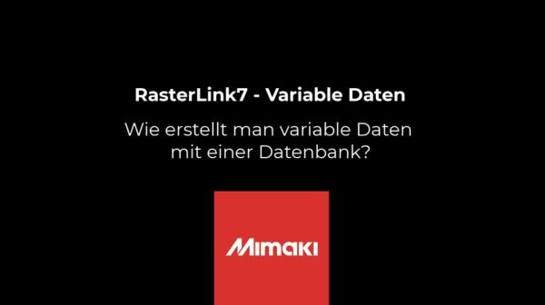 RasterLink7 - Variable Daten mit Datenbank