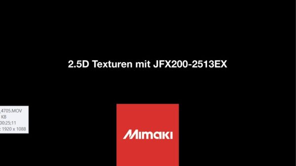 2.5D Texturen mit JFX200-2513EX