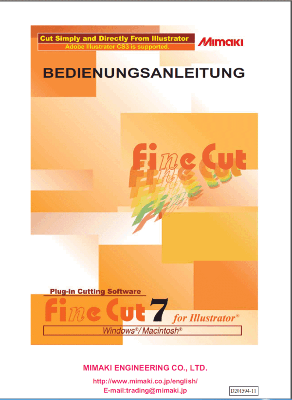 Finecut 7 Illustrator Handbuch