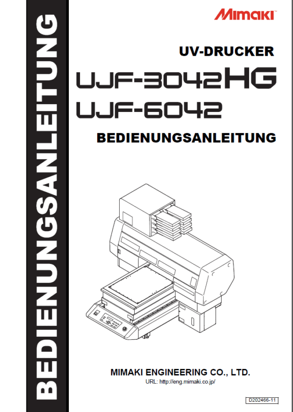 UJF-3042HG and UJF-6042 Handbuch